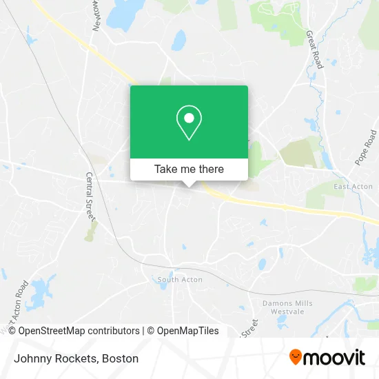 Johnny Rockets map