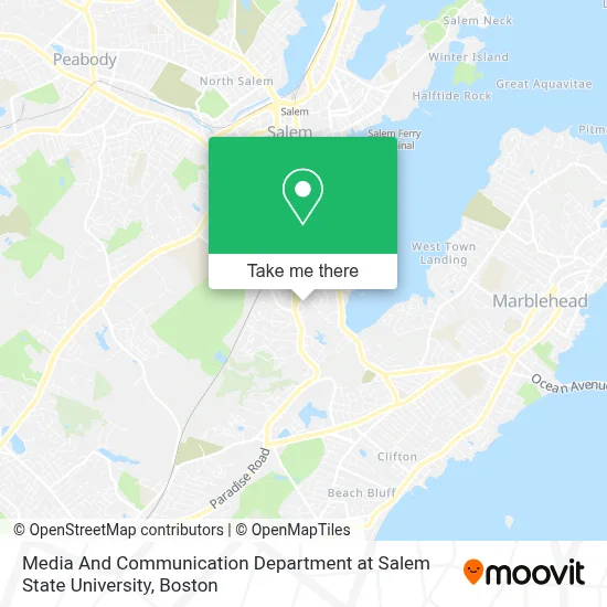Media And Communication Department at Salem State University map