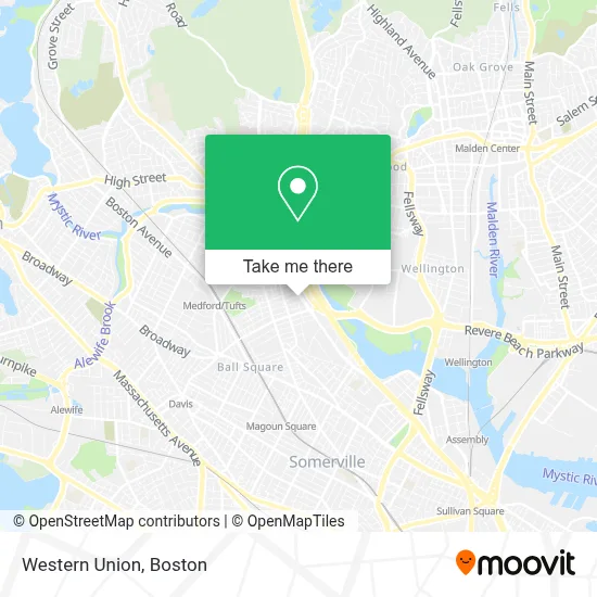 Western Union map