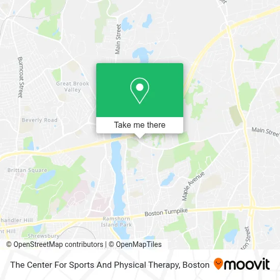 The Center For Sports And Physical Therapy map