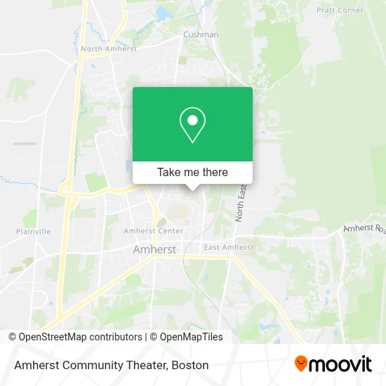 Amherst Community Theater map