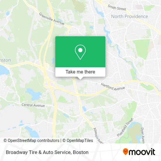 Broadway Tire & Auto Service map