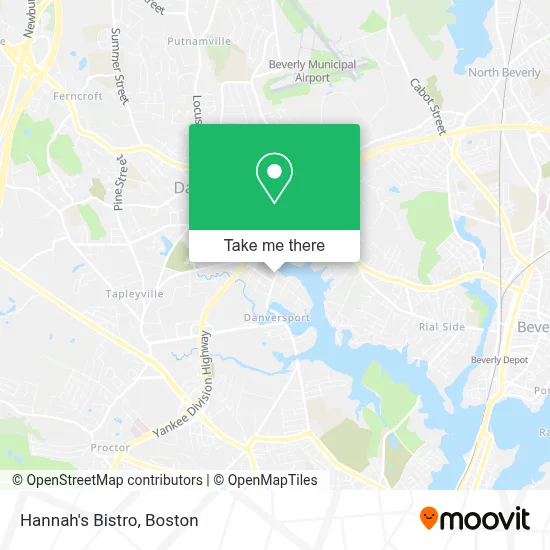Hannah's Bistro map