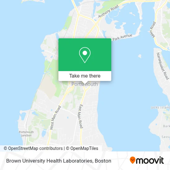Brown University Health Laboratories map