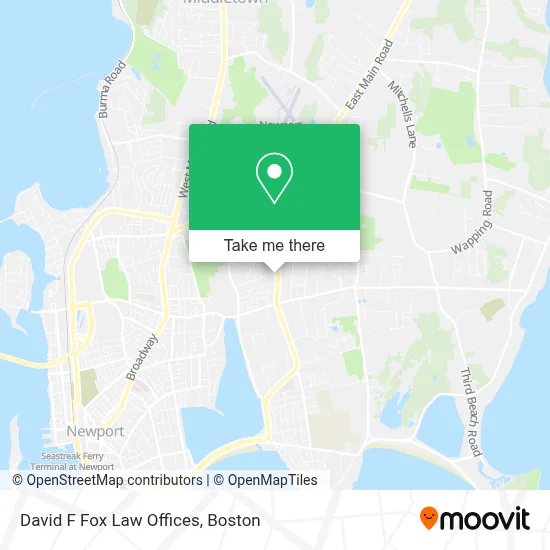 David F Fox Law Offices map