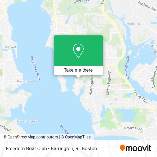 Freedom Boat Club - Barrington, Ri map