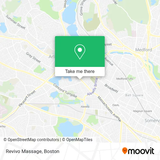 Revivo Massage map