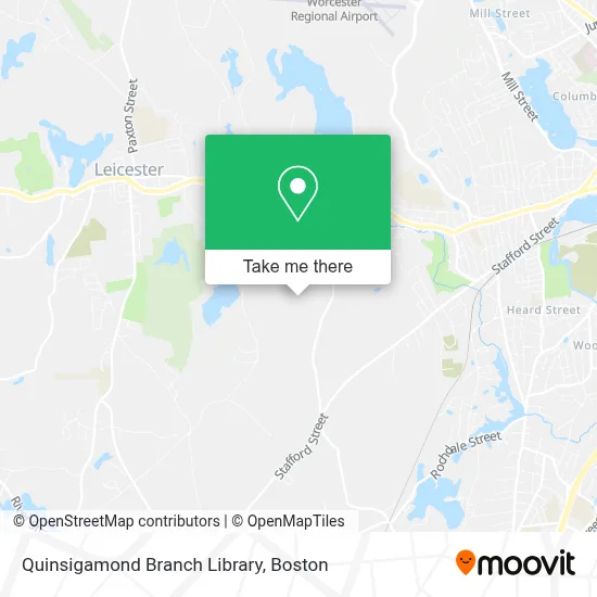 Quinsigamond Branch Library map
