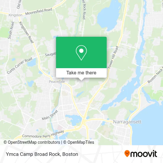 Ymca Camp Broad Rock map