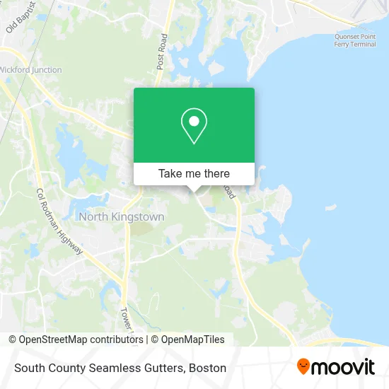 South County Seamless Gutters map