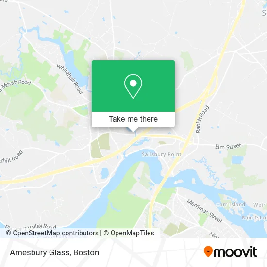 Amesbury Glass map