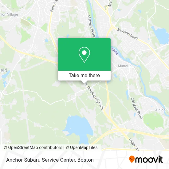 Anchor Subaru Service Center map