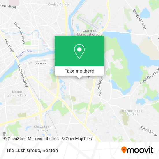 The Lush Group map