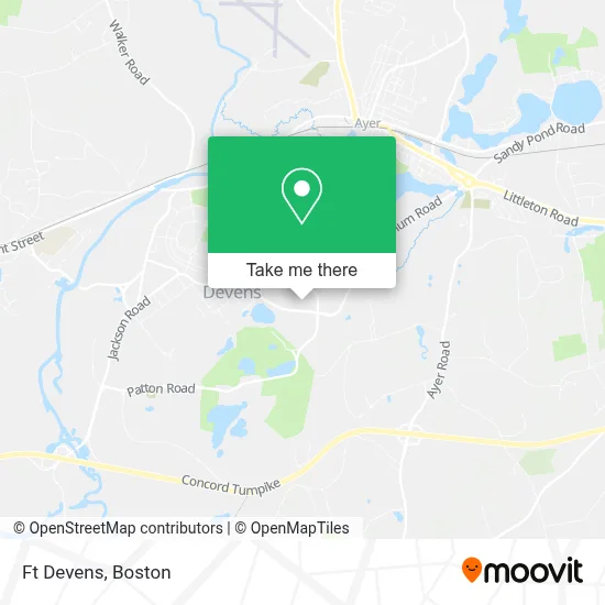 Ft Devens map