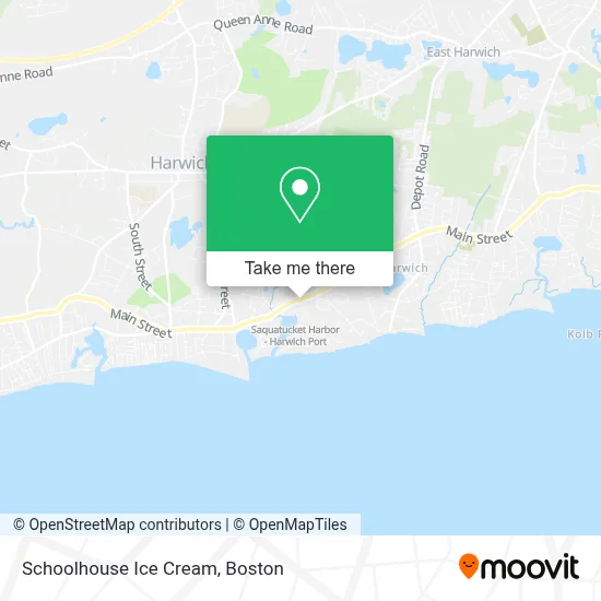Schoolhouse Ice Cream map