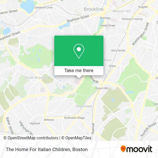 The Home For Italian Children map
