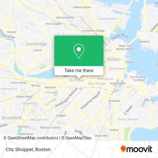 City Shopper map