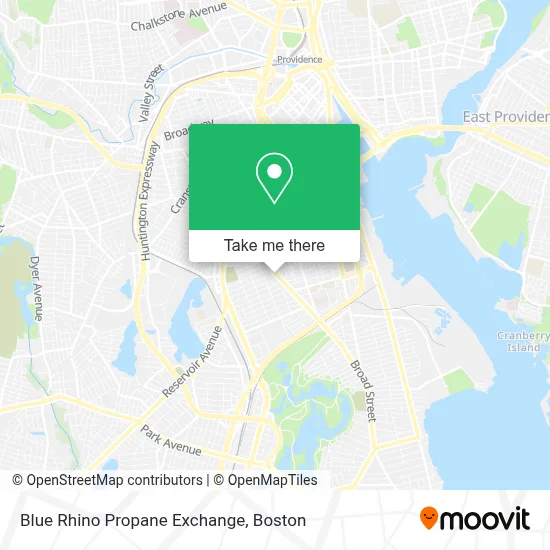 Blue Rhino Propane Exchange map
