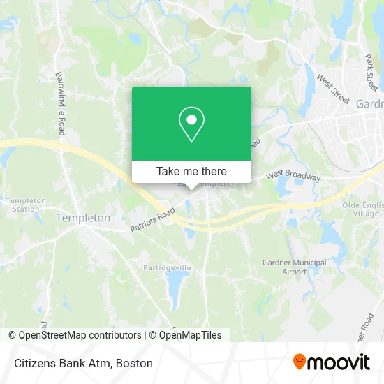 Citizens Bank Atm map