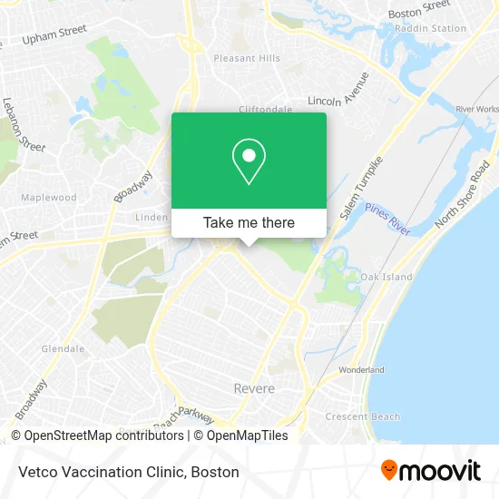 Vetco Vaccination Clinic map