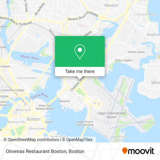 Oliveiras Restaurant Boston map
