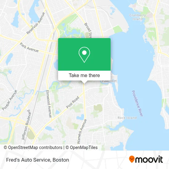 Fred's Auto Service map