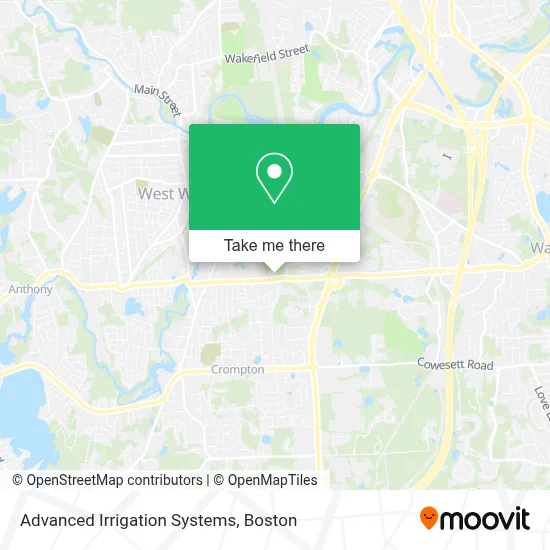 Advanced Irrigation Systems map
