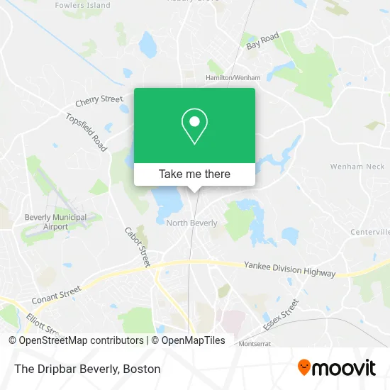 The Dripbar Beverly map