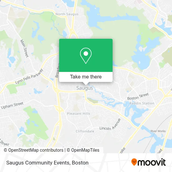 Saugus Community Events map