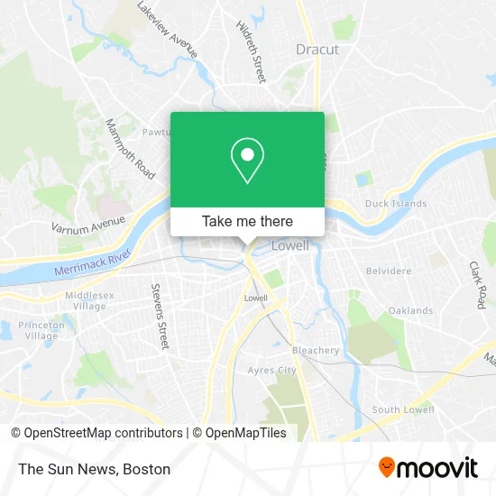 The Sun News map