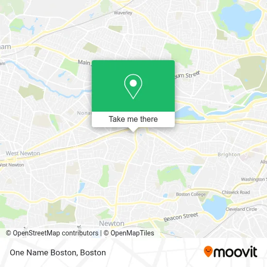 One Name Boston map