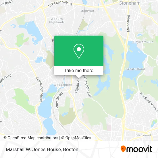 Marshall W. Jones House map