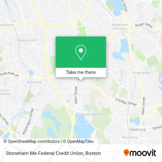 Stoneham Me Federal Credit Union map