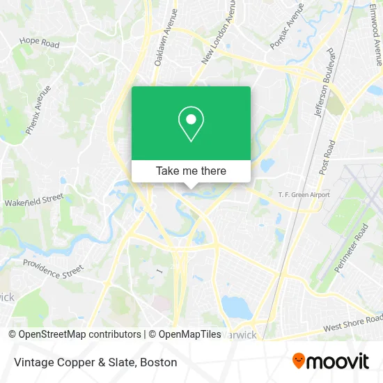Vintage Copper & Slate map