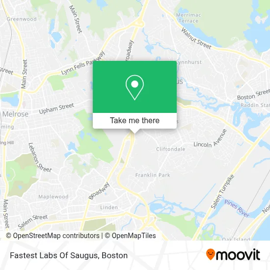 Fastest Labs Of Saugus map