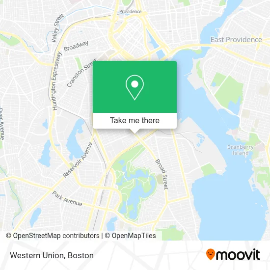 Western Union map