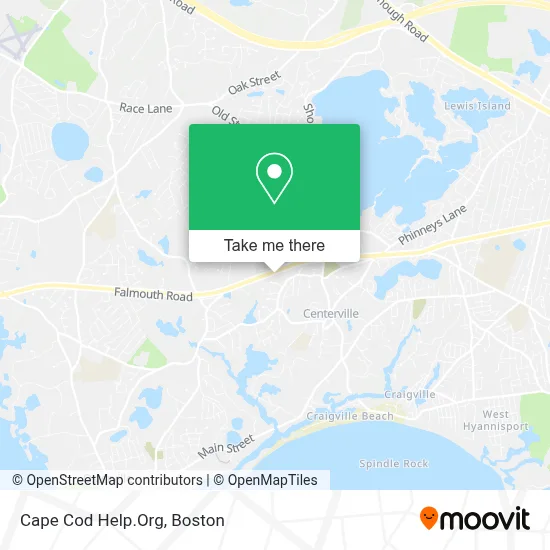 Cape Cod Help.Org map