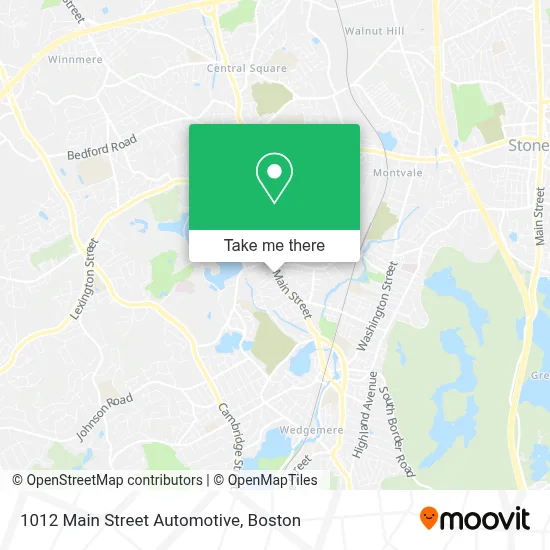 1012 Main Street Automotive map