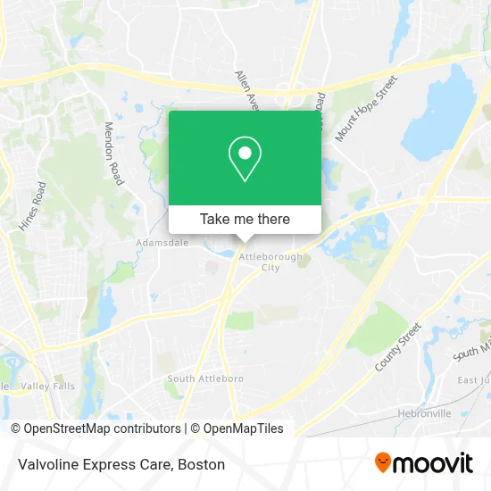 Valvoline Express Care map