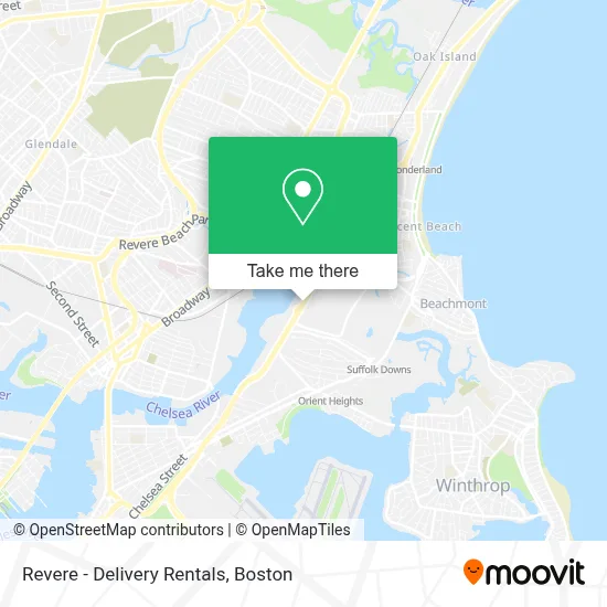 Revere - Delivery Rentals map