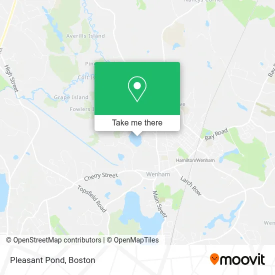 Pleasant Pond map
