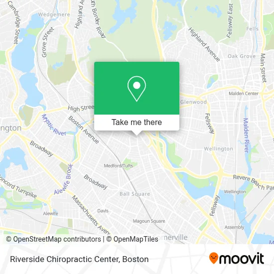 Riverside Chiropractic Center map
