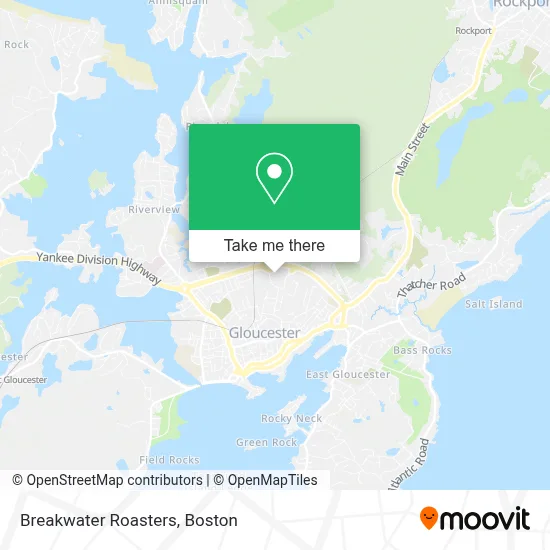 Breakwater Roasters map