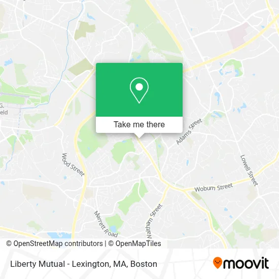 Liberty Mutual - Lexington, MA map