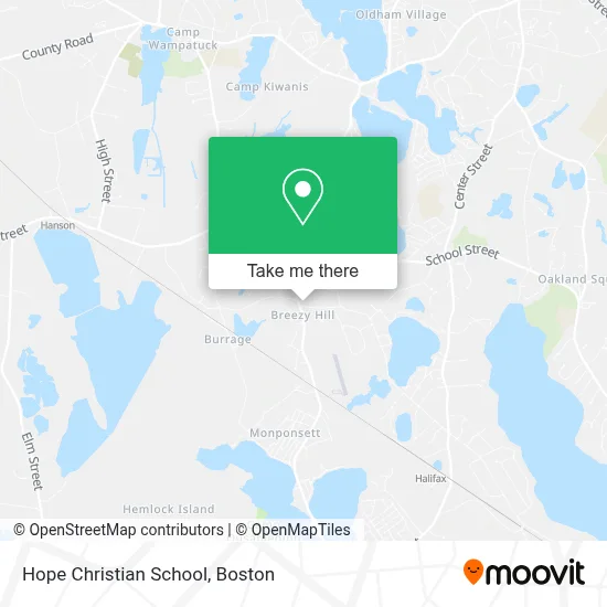 Hope Christian School map