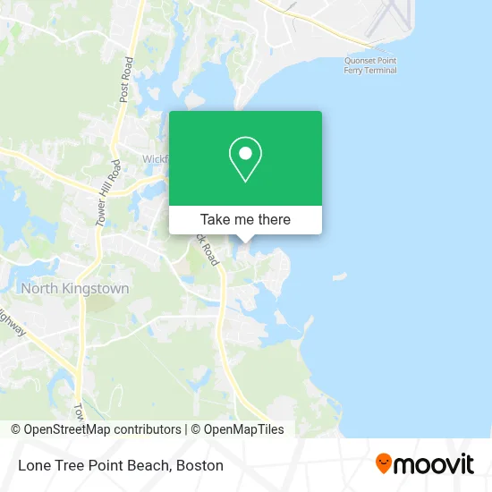 Lone Tree Point Beach map