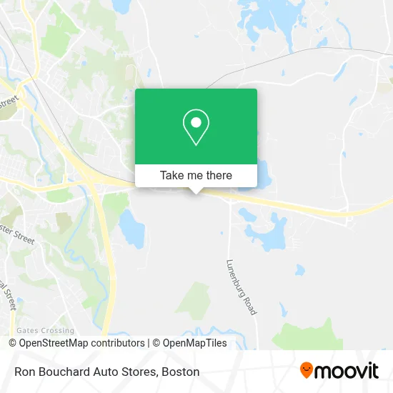 Ron Bouchard Auto Stores map