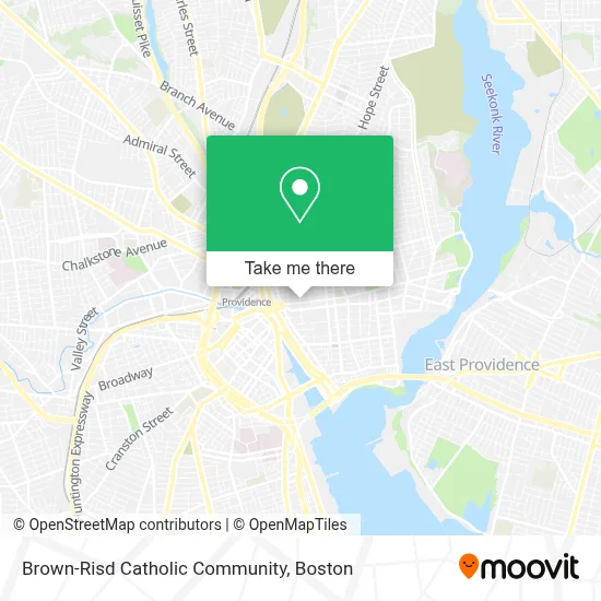 Brown-Risd Catholic Community map