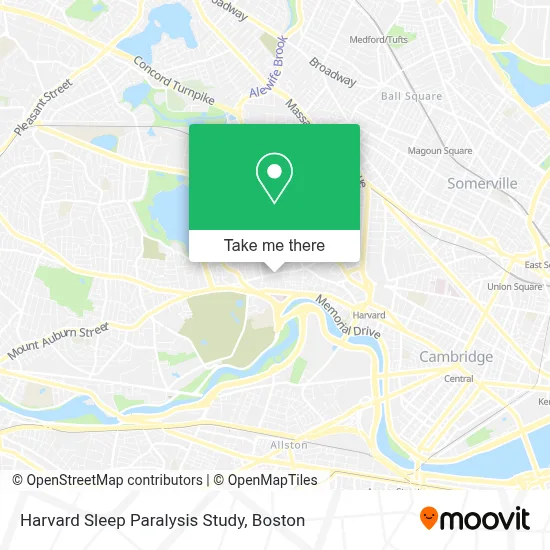 Harvard Sleep Paralysis Study map