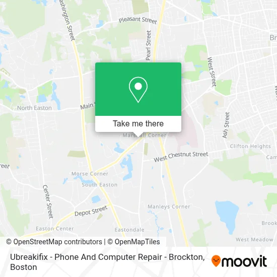 Ubreakifix - Phone And Computer Repair - Brockton map